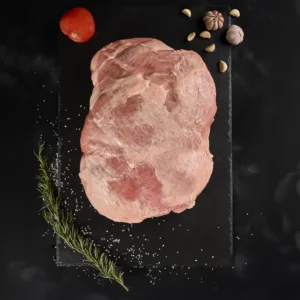 Pernil sin hueso y sin piel de cerdo