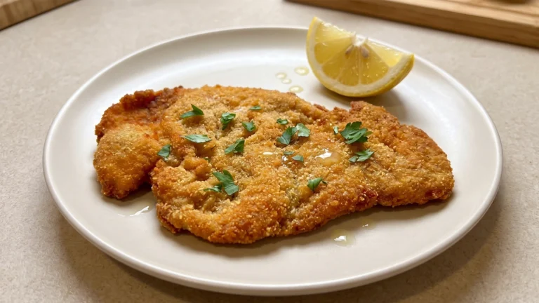 Milanesa de cerdo apanada: crocante, jugosa y fácil de preparar
